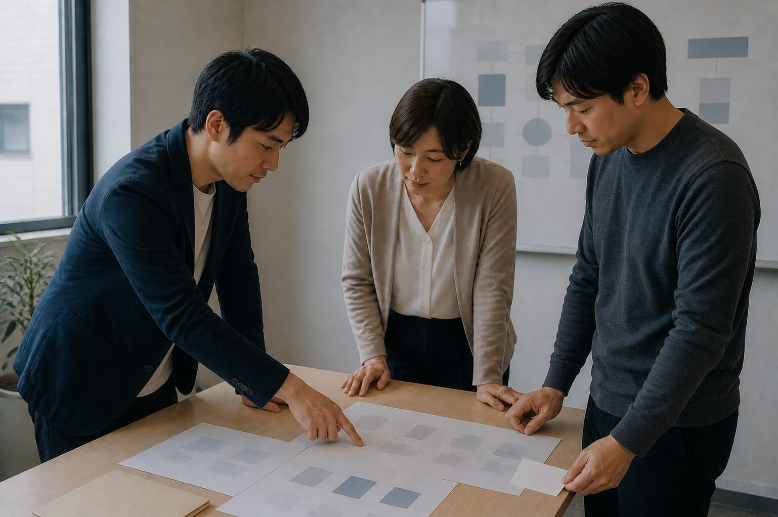 DX推進とプロジェクト経験を整理するビジネスパーソン